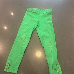 Janie and Jack Vibrant Green Kids Leggings